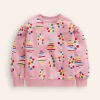 Tops & T-Shirts | Sweatshirts & Hoodies-Boden Printed Relaxed Sweatshirt-Vintage Pink Christmas Trees VintagePinkChristmasTrees