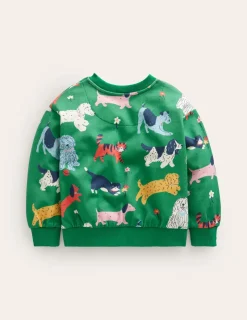Tops & T-Shirts | Sweatshirts & Hoodies-Boden Printed Relaxed Sweatshirt-Green Park Play Pets GreenParkPlayPets