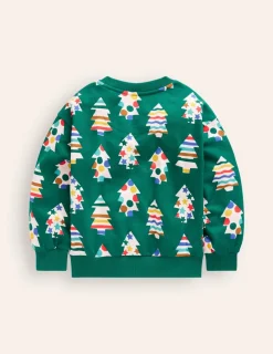 Sweatshirts & Hoodies | Tops, T-Shirts & Polos-Boden Printed Sweatshirt-Christmas Tree ChristmasTree