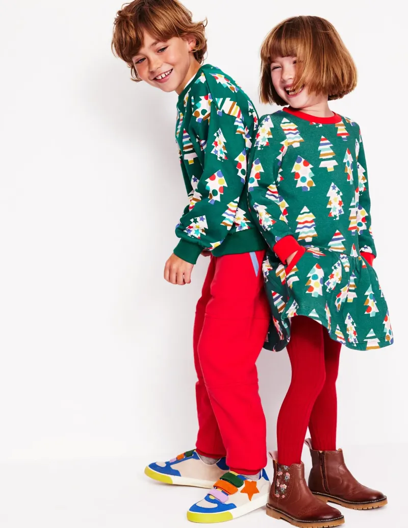 Sweatshirts & Hoodies | Tops, T-Shirts & Polos-Boden Printed Sweatshirt-Christmas Tree ChristmasTree