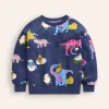 Sweatshirts & Hoodies | Tops, T-Shirts & Polos-Boden Printed Sweatshirt-Multi Dino Family MultiDinoFamily