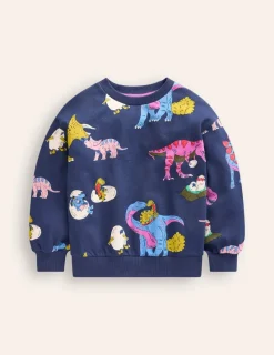 Sweatshirts & Hoodies | Tops, T-Shirts & Polos-Boden Printed Sweatshirt-Multi Dino Family MultiDinoFamily