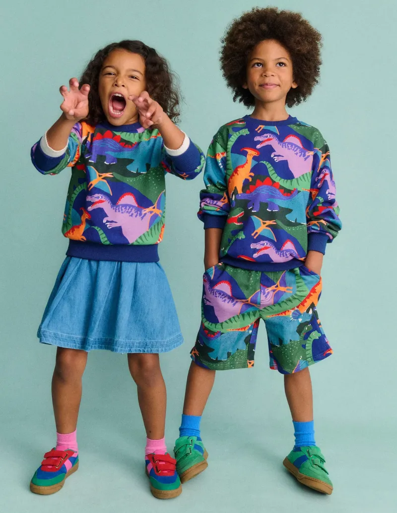 Sweatshirts & Hoodies | Tops, T-Shirts & Polos-Boden Printed Sweatshirt-Multi Dino Camo MultiDinoCamo