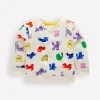 Tops & Bodysuits-Boden Printed Sweatshirt-Multi Spaced Rainbow Pets MultiSpacedRainbowPets