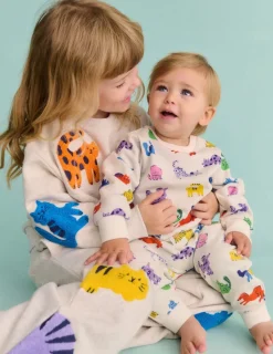Tops & Bodysuits-Boden Printed Sweatshirt-Multi Spaced Rainbow Pets MultiSpacedRainbowPets