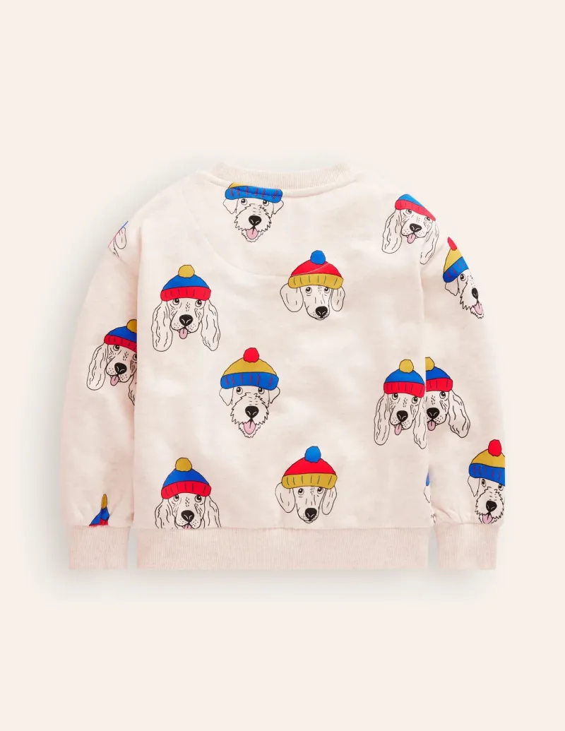Sweatshirts & Hoodies | Tops, T-Shirts & Polos-Boden Printed Sweatshirt-oatmeal dude dogs oatmealdudedogs