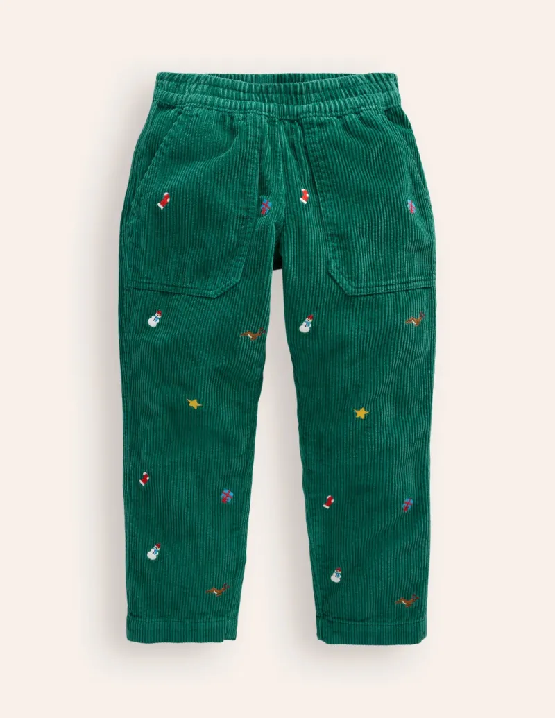 Pants & Jeans-Boden Pull-On Cord Pants-Festive Embroidery FestiveEmbroidery