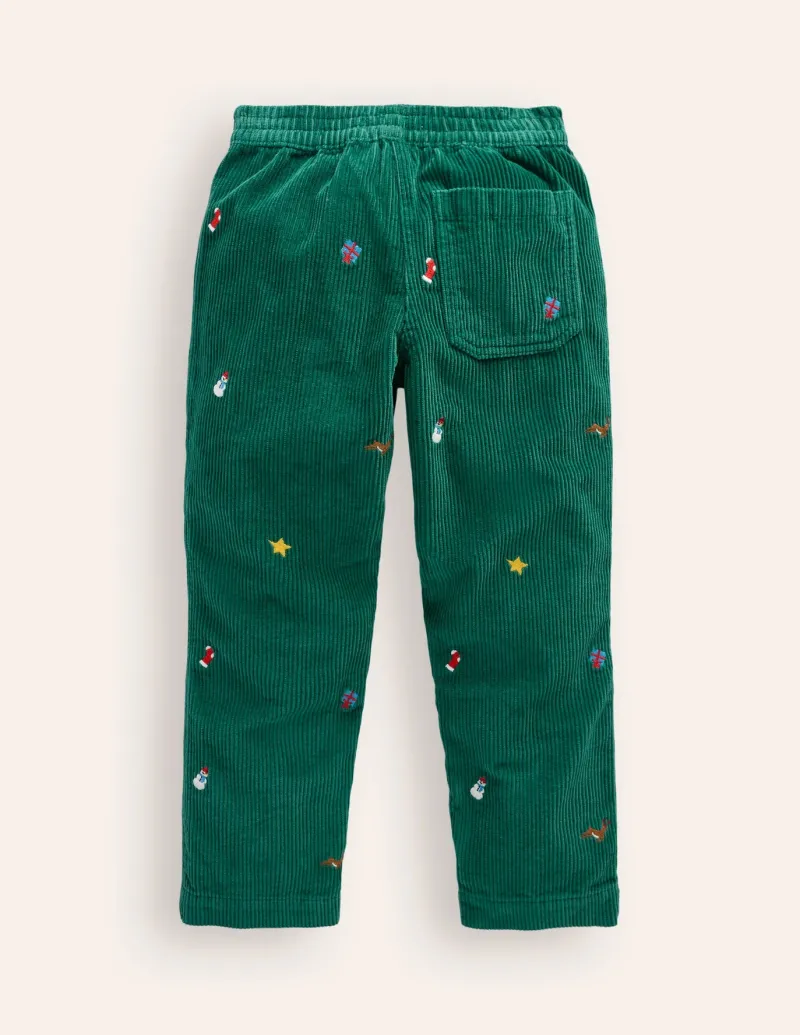 Pants & Jeans-Boden Pull-On Cord Pants-Festive Embroidery FestiveEmbroidery
