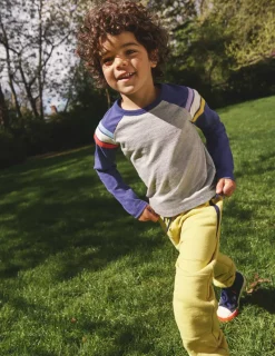 Tops, T-Shirts & Polos-Boden Raglan T-Shirt-Grey Marl/ Starboard Blue GreyMarl/StarboardBlue