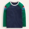 Tops, T-Shirts & Polos-Boden Raglan T-Shirt-Jewel Green/ Navy JewelGreen/Navy