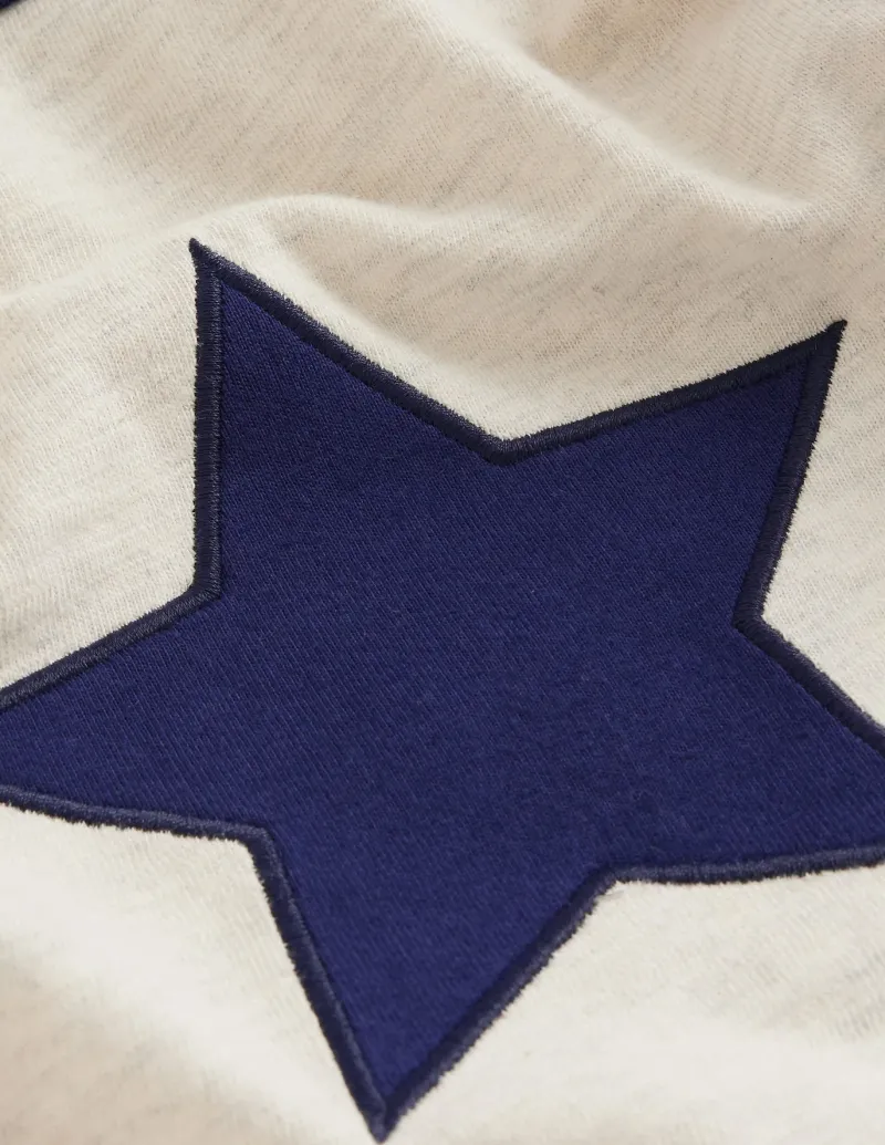 Tops, T-Shirts & Polos-Boden Raglan T-Shirt-Oatmeal Marl/ Sunset Orange OatmealMarl/SunsetOrange