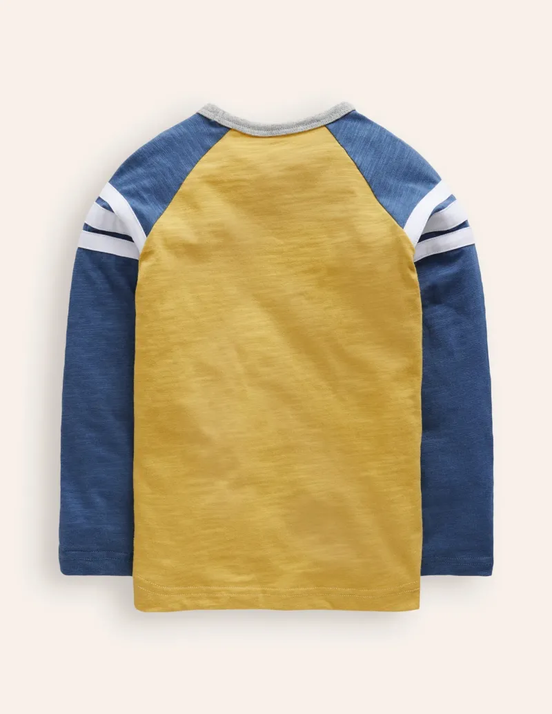 Tops, T-Shirts & Polos-Boden Raglan T-Shirt-Tropical Yellow/ Bluejay TropicalYellow/Bluejay