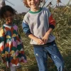 Sweatshirts & Hoodies | Tops, T-Shirts & Polos-Boden Rainbow Sweatshirt-Grey Marl Colourblock GreyMarlColourblock