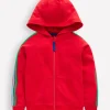Sweatshirts & Hoodies | Tops, T-Shirts & Polos-Boden Rainbow Zip-Up Hoodie-Cherry Tomato Red CherryTomatoRed