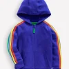 Sweatshirts & Hoodies | Tops, T-Shirts & Polos-Boden Rainbow Zip-Up Hoodie-Peacock Plume Blue PeacockPlumeBlue