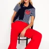 Nightwear & Lougewear | T-Shirts & Tanks-Boden Relaxed Novelty T-Shirt-French Navy, Hearts FrenchNavy,Hearts
