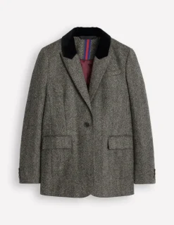 Blazers | Jackets & Coats-Boden Relaxed Wool Blazer- Herringbone