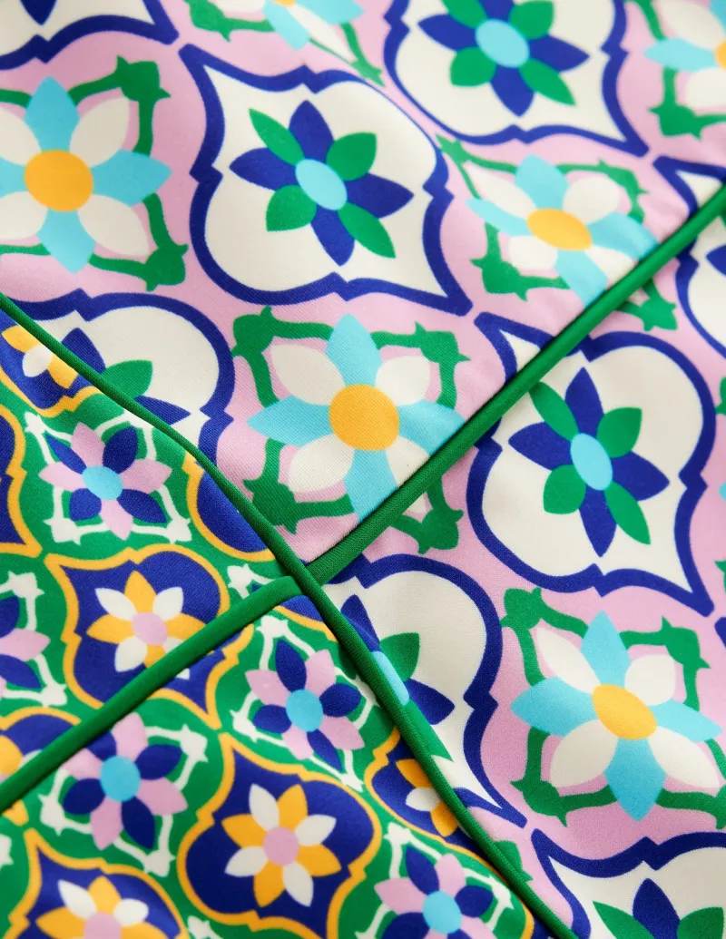 Swimwear-Boden Rhodes Cup-Size Swimsuit-Multi, Floweret Tile Multi,FloweretTile