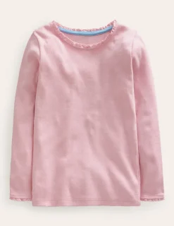 Tops & T-Shirts-Boden Ribbed Long Sleeve T-Shirt-French Pink FrenchPink