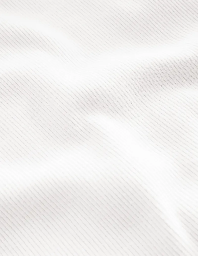 Tops & T-Shirts-Boden Ribbed Long Sleeve T-Shirt- White