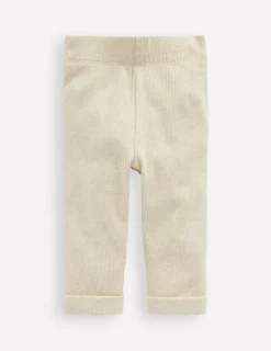 Bottoms-Boden Ribbed Marl Leggings-Oatmeal Marl OatmealMarl