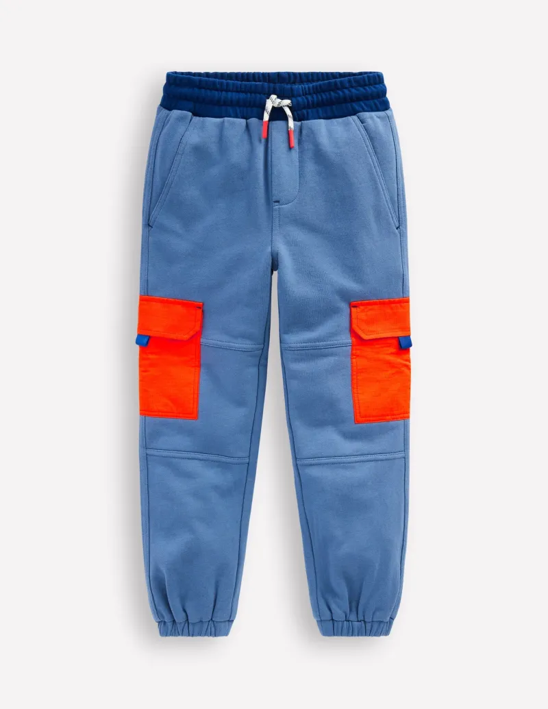 Joggers & Sweatpants-Boden Ripstop Cargo Joggers-Robot Blue RobotBlue