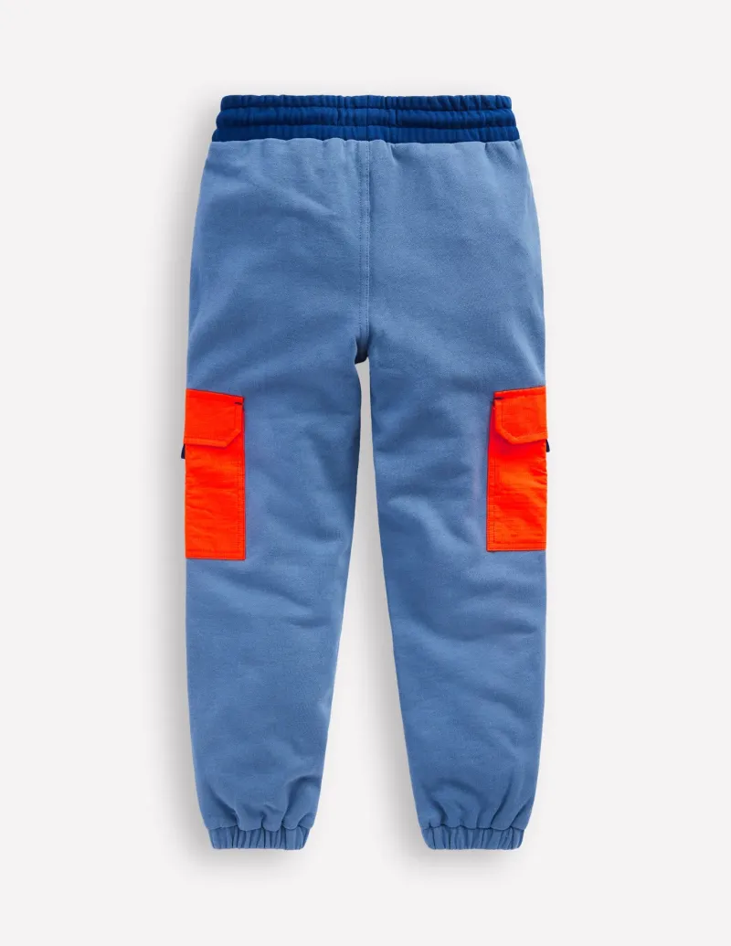 Joggers & Sweatpants-Boden Ripstop Cargo Joggers-Robot Blue RobotBlue