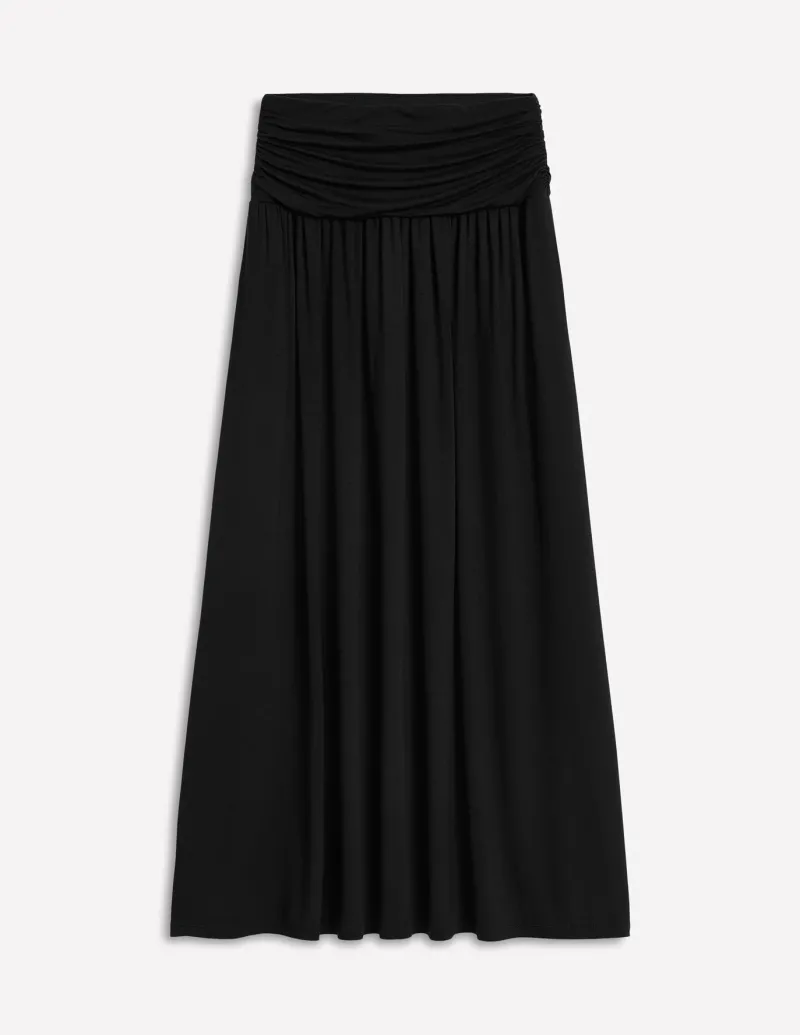 Skirts-Boden Rosaline Jersey Skirt- Black