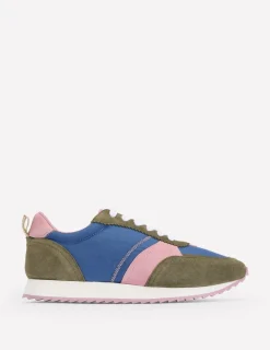 Flats | Nightwear & Lougewear-Boden Runner Sneakers-Blue Colourblock BlueColourblock
