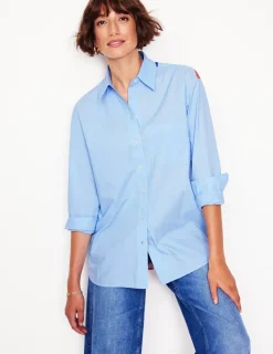 Shirts | Tops & Blouses-Boden Sadie Relaxed Cotton Shirt-Multi, Heart Spectrum Multi,HeartSpectrum
