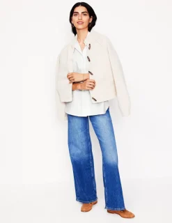 Shirts | Tops & Blouses-Boden Sadie Relaxed Cotton Shirt-White Oxford WhiteOxford