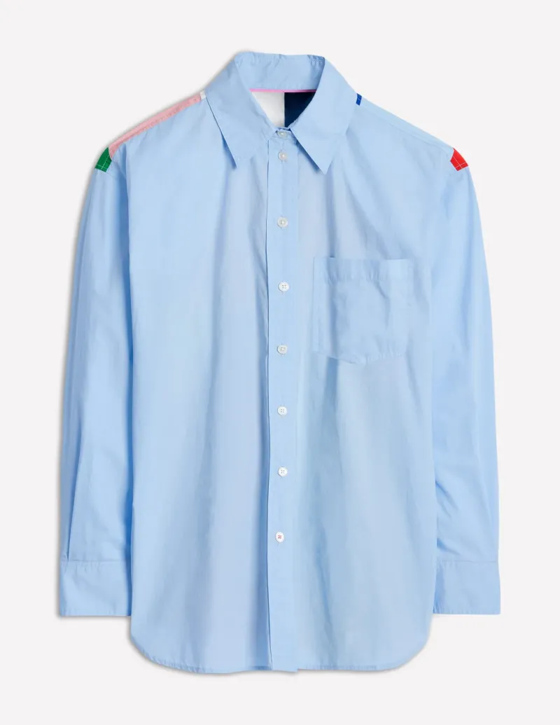 Shirts | Tops & Blouses-Boden Sadie Relaxed Cotton Shirt-Multi, Heart Spectrum Multi,HeartSpectrum