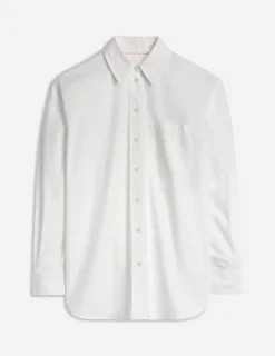 Shirts | Tops & Blouses-Boden Sadie Relaxed Cotton Shirt-White Oxford WhiteOxford