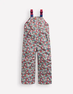 Coats & Jackets-Boden Salopette Waterproof Trousers-Glacier Blue Winter Floral GlacierBlueWinterFloral