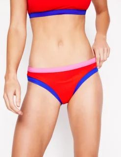 Swimwear-Boden Santorini Bikini Bottoms-Fire colourblock Firecolourblock