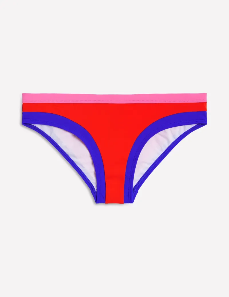 Swimwear-Boden Santorini Bikini Bottoms-Fire colourblock Firecolourblock