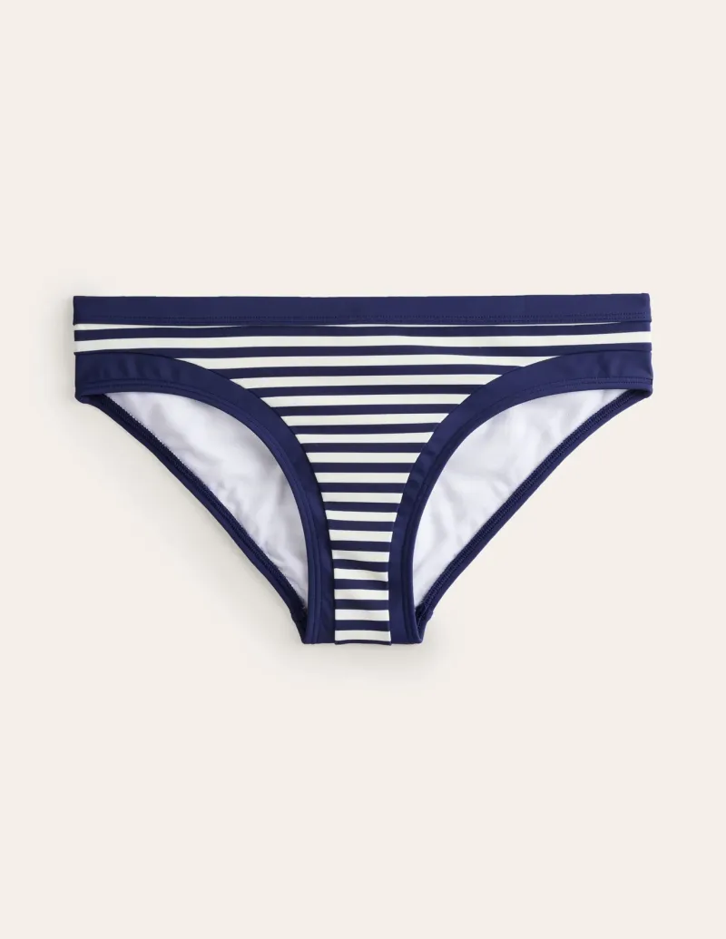 Swimwear-Boden Santorini Bikini Bottoms-Navy/ Ivory Stripe Navy/IvoryStripe