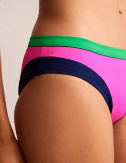 Swimwear-Boden Santorini Bikini Bottoms-Super Pink Colourblock SuperPinkColourblock