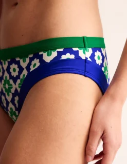 Swimwear-Boden Santorini Bikini Bottoms-Surf The Web, Geometric Stamp SurfTheWeb,GeometricStamp