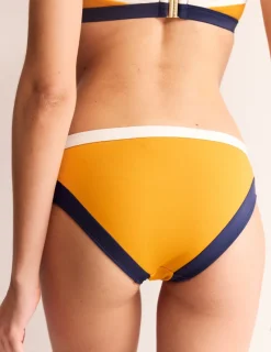 Swimwear-Boden Santorini Bikini Bottoms-Saffron Yellow Colourblock SaffronYellowColourblock