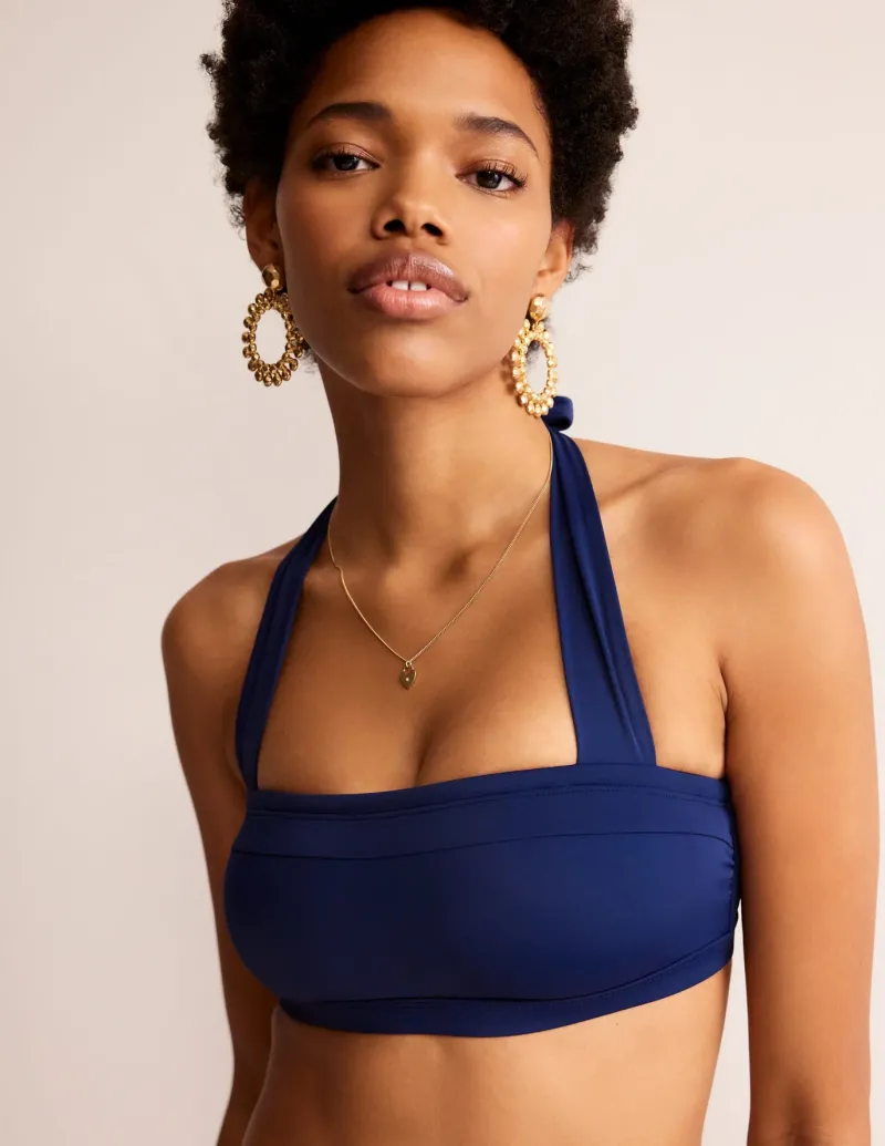 Swimwear-Boden Santorini Bikini Top- Navy