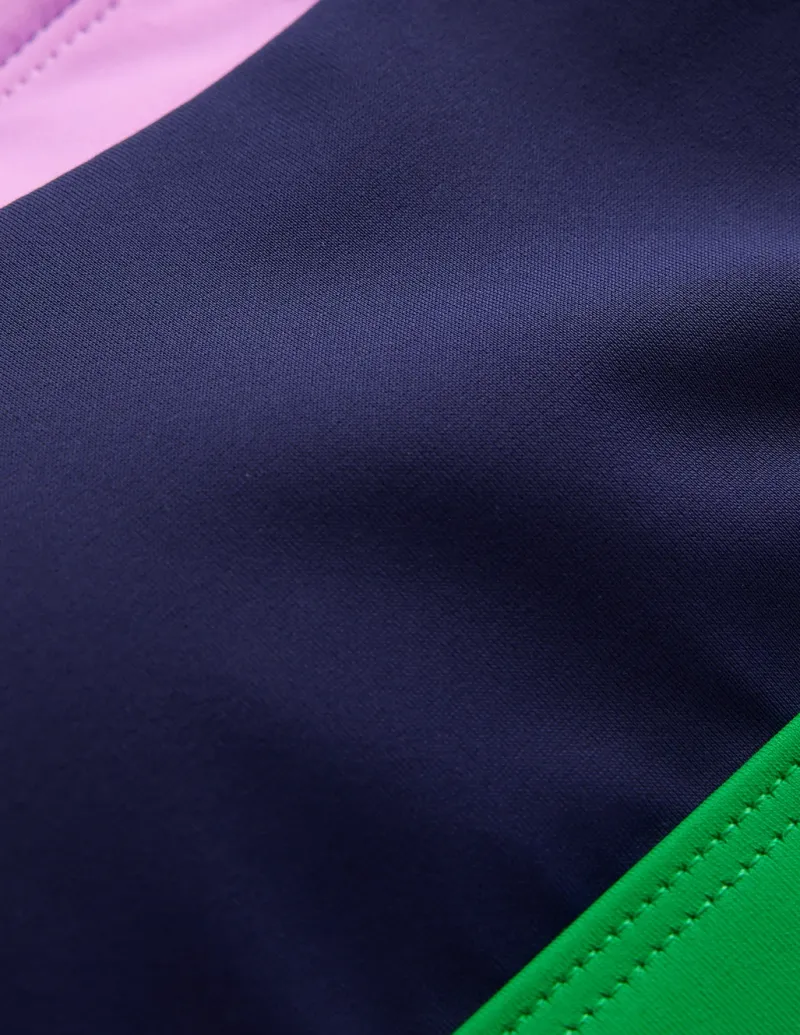 Swimwear-Boden Santorini Bikini Top-Navy/ Green Colourblock Navy/GreenColourblock
