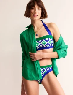Swimwear-Boden Santorini Bikini Top-Surf The Web, Geometric Stamp SurfTheWeb,GeometricStamp