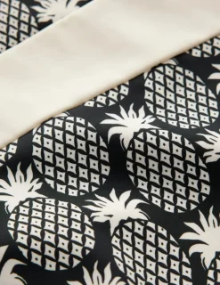 Swimwear-Boden Santorini Halterneck Swimsuit-Black, Pineapple Geo Black,PineappleGeo