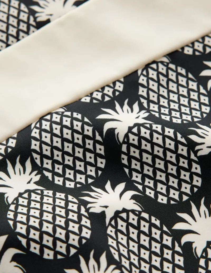Swimwear-Boden Santorini Halterneck Swimsuit-Black, Pineapple Geo Black,PineappleGeo