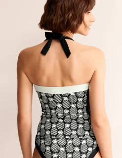 Swimwear-Boden Santorini Tankini Top-Black, Pineapple Geo Black,PineappleGeo