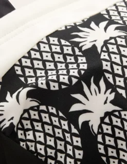 Swimwear-Boden Santorini Tankini Top-Black, Pineapple Geo Black,PineappleGeo