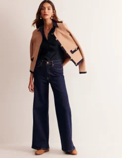 Tops & Blouses | Shirts-Boden Saskia Stretch Cotton Shirt- Navy