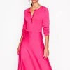 Dresses & Jumpsuits | Short-Boden Scallop Henley Knitted Dress-Pink Peony PinkPeony
