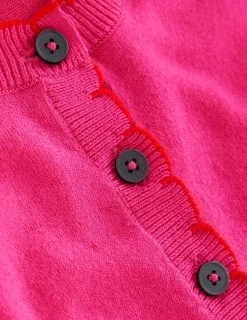 Dresses & Jumpsuits | Short-Boden Scallop Henley Knitted Dress-Pink Peony PinkPeony
